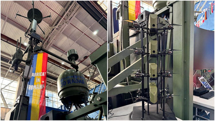 colaj cu radar vluespace tchnology si un rack de drone interceptoare