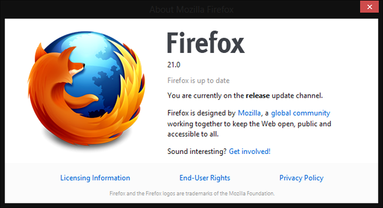 Mozilla a lansat Firefox 21