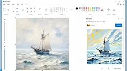 Microsoft testează o nouă funcție de AI în Paint