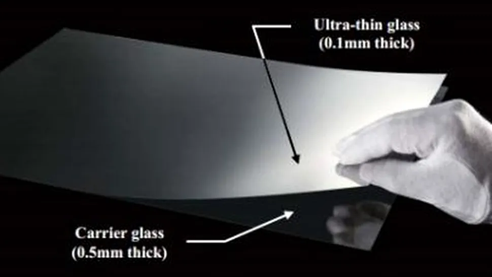Compania Asahi Glass a dezvoltat prima sticlă flexibilă pentru dispozitive pliabile
