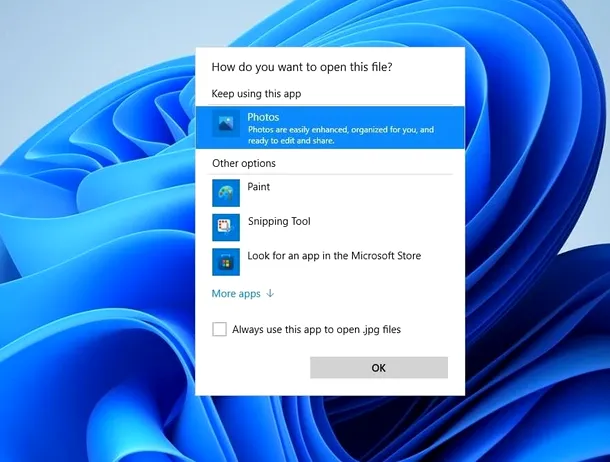 Windows 11 simplifică metoda de schimbare a aplicațiilor implicite