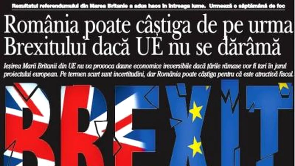 Citiţi gratuit un E-Paper cu ediţia specială Ziarul Financiar dedicată Brexit