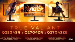 AOC lansează monitoare QHD cu preț accesibil și refresh de până la 300 Hz
