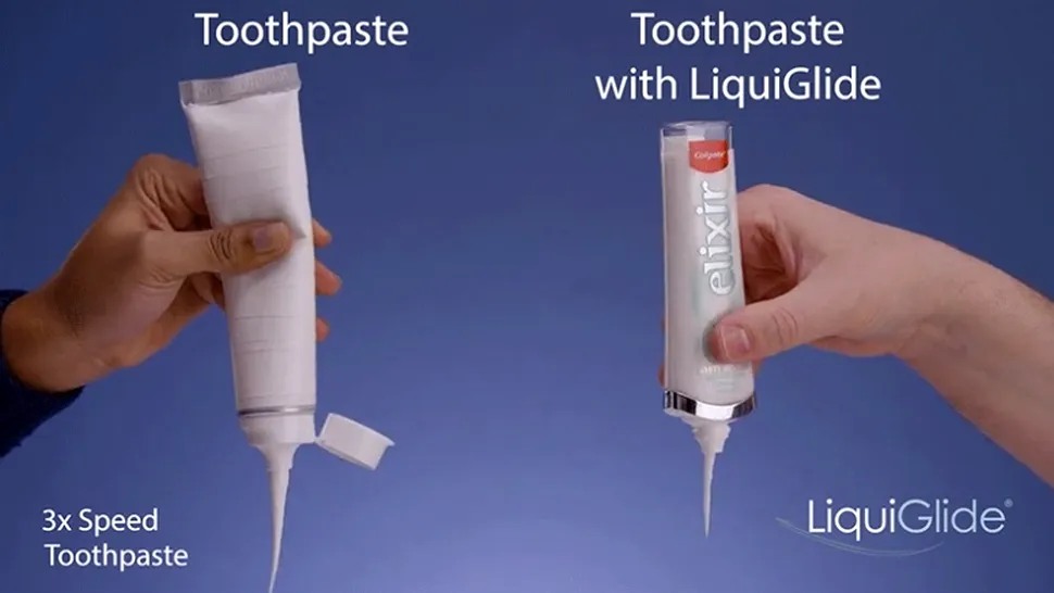 Colgate anunță pasta de dinți cu efect-teflon, care curge din tub până la ultima picătură