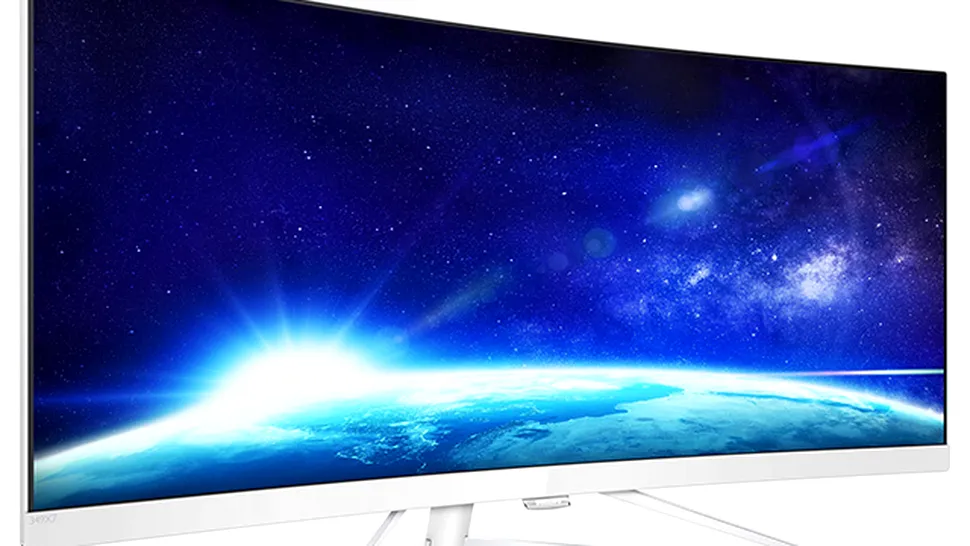 Philips oferă un nou monitor curbat de 34”, suportând rezoluţia 3440 x 1440 pixeli