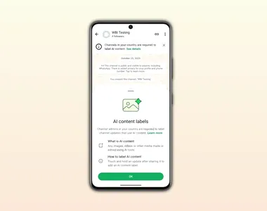 WhatsApp testează o etichetă pentru conținutul generat cu AI în canale