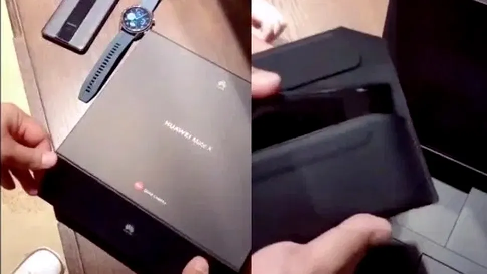 Mate X: primul unboxing cu telefonul pliabil de la Huawei. Vine cu un toc de piele pentru protecţie