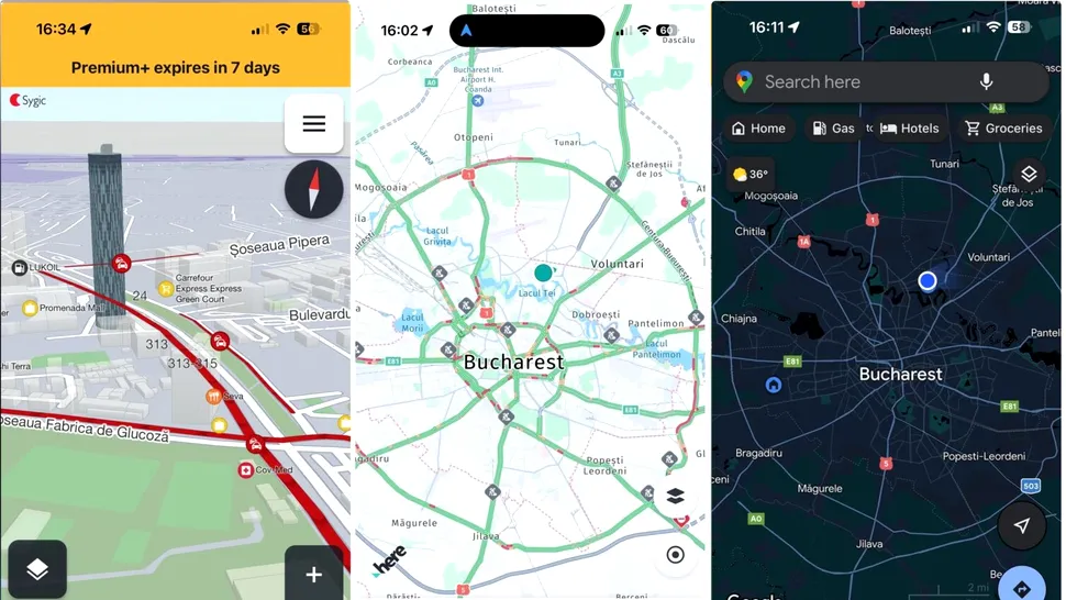 Top 5 aplicații de navigație utilizate de șoferi. Care sunt cele 3 rivale pentru Google Maps și Waze