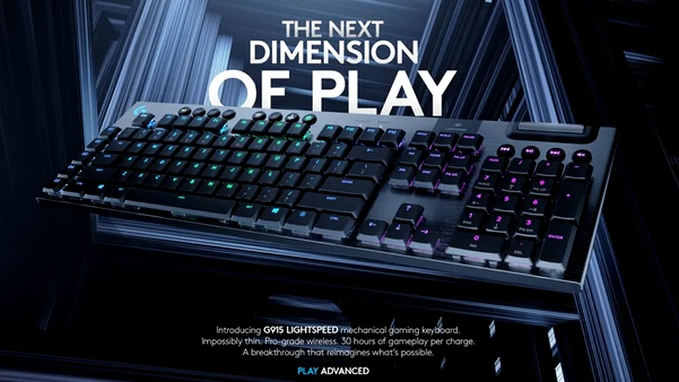 Logitech anunţă tastaturile de gaming G915 şi G815 cu switch-uri low-profile şi iluminare RGB