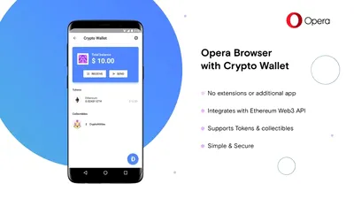Opera a integrat în ediţia pentru Android un portofel electronic pentru cripto-monede