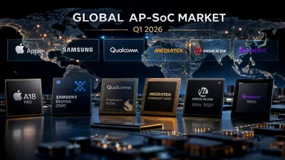 Apple și Samsung câștigă teren pe piața AP-SoC. MediaTek și Qualcomm înregistrează scăderi