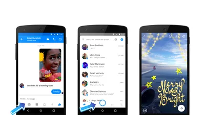 Facebook Messenger a primit funcţie de captură imagine cu efecte vizuale în stilul Snapchat