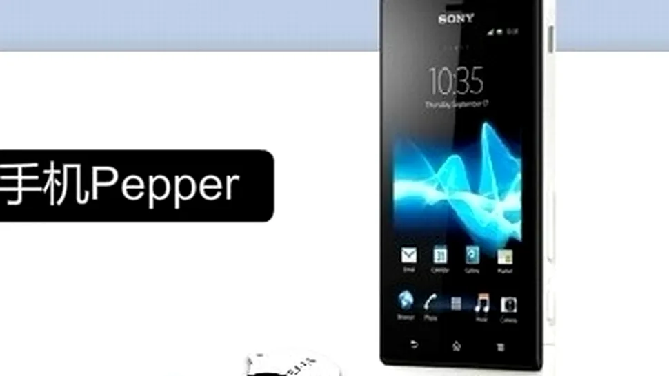 Sony Xperia Pepper în imagine oficială