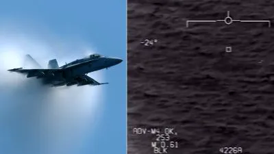 Un incident OZN surprins de un avion militar F/A-18 Hornet a fost declasificat