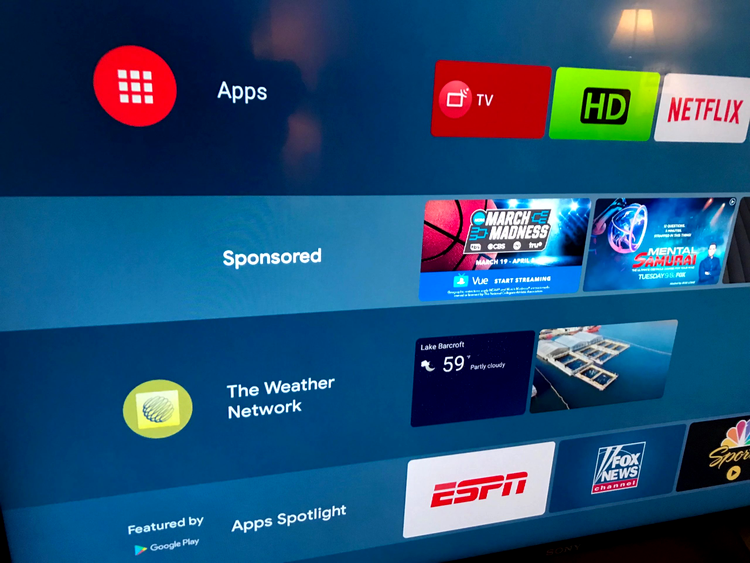 android tv smart tv reclama
