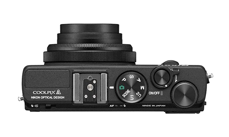Nikon Coolpix A - panoul superior