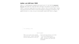 Talkie este un „LLM vintage” antrenat exclusiv pe texte din perioada anterioară anului 1931, un chatbot într-o capsulă a timpului