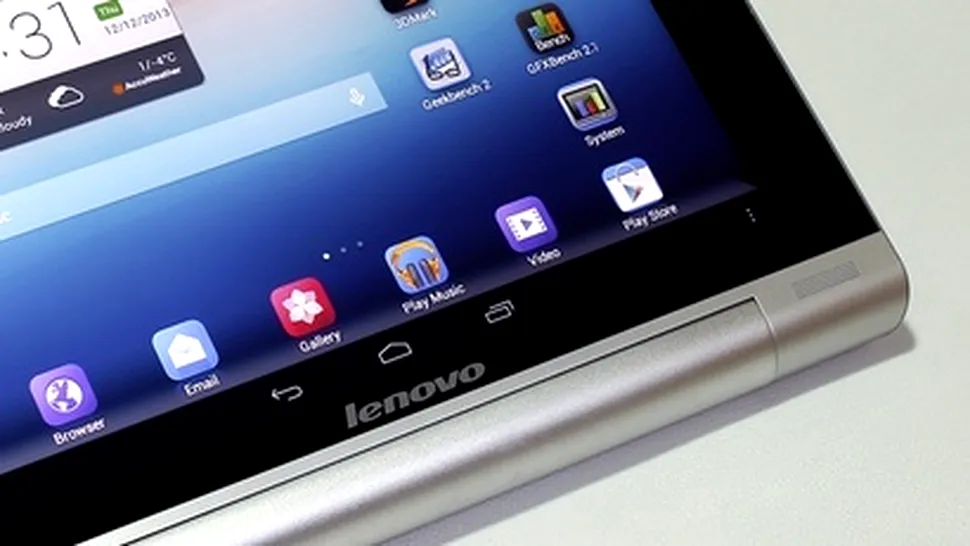 Lenovo Yoga Tablet 8: design interesant şi autonomie superbă pentru o tabletă problematică