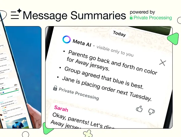 WhatsApp poate face un rezumat al conversațiilor