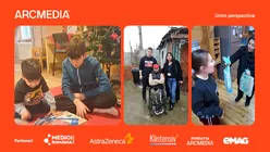 ARCMEDIA aduce bucuria Crăciunului mai aproape de copiii care au cea mai mare nevoie