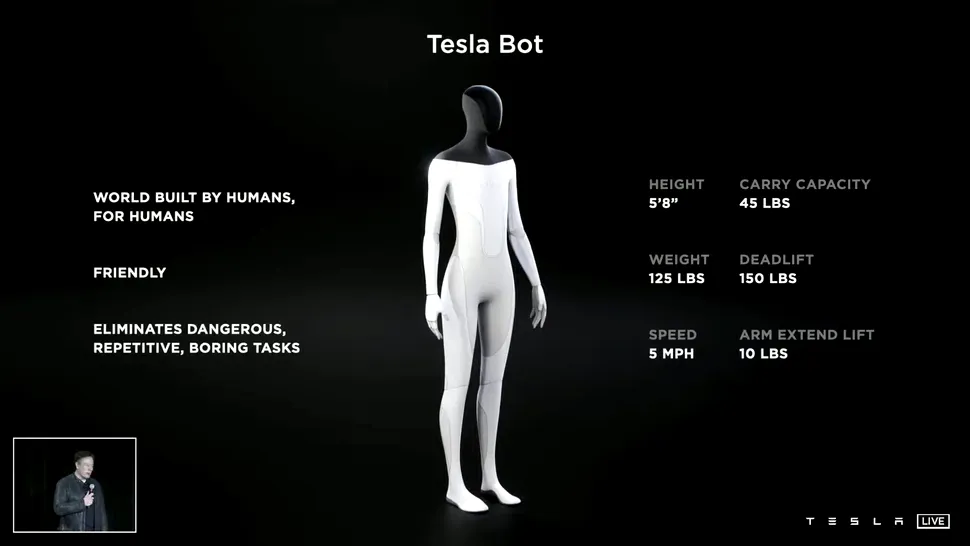 Elon Musk spune că va prezenta o versiune funcțională a robotului biped Optimus în 2022