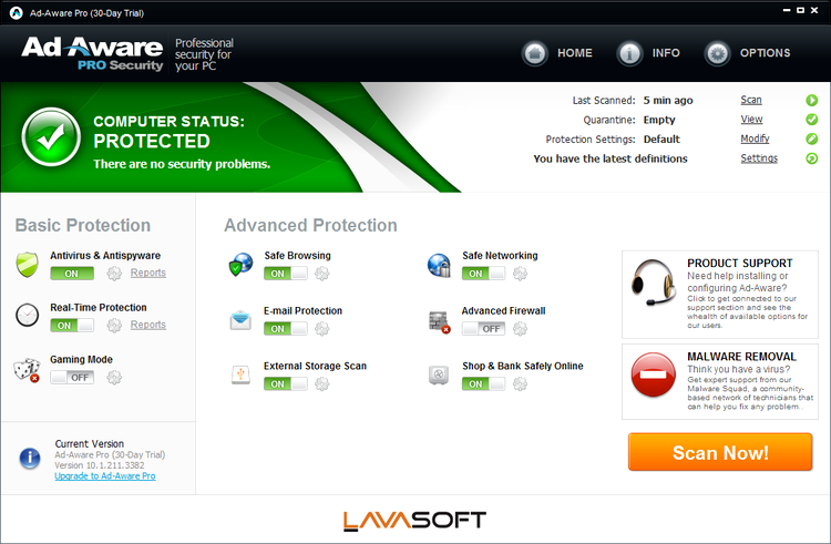 Lavasoft: Ad-Aware Free Antivirus+ 10.1