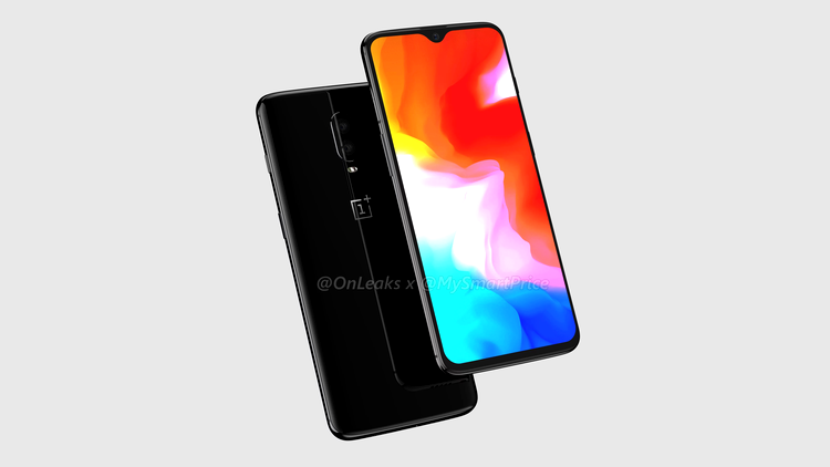 OnePlus 6T 3D render