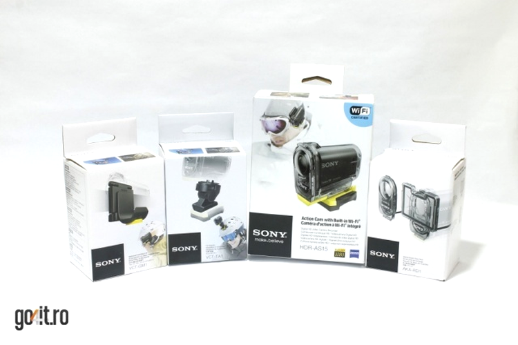 Sony Action Cam - camera şi accesoriile