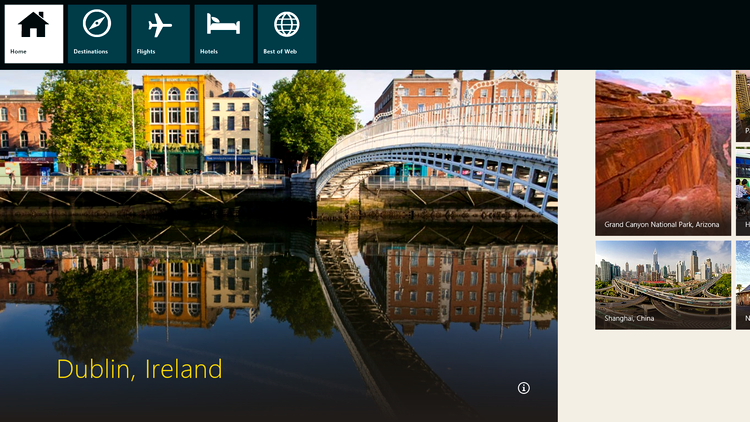 Windows 8 Release Preview - Travel App