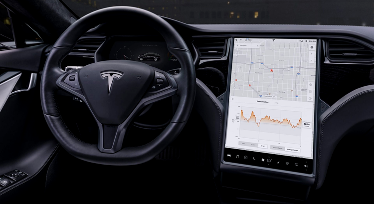 Tesla model s touchscreen