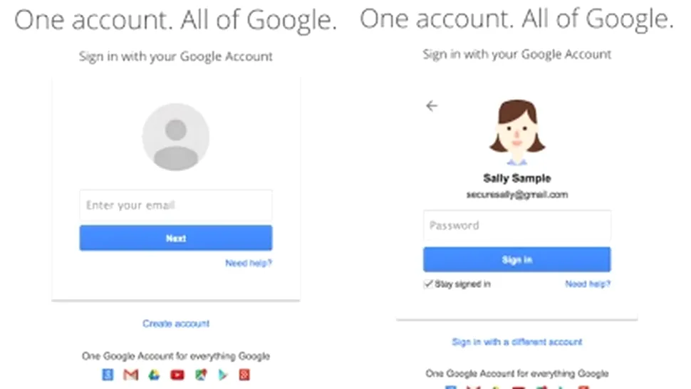 Google introduce un nou ecran de login pentru serviciul Gmail, sugerând posibilitatea unui viitor fără parole
