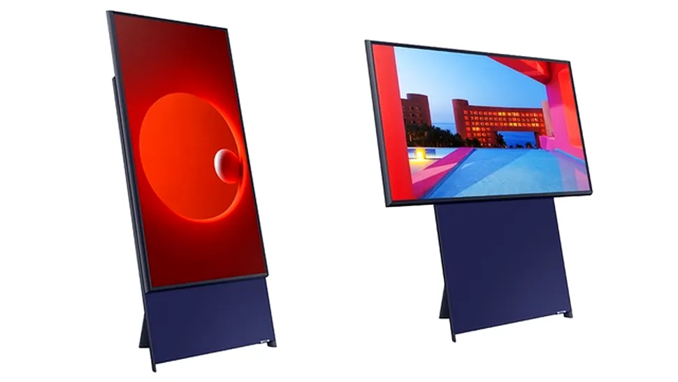 Samsung lansează un televizor care poate fi poziţionat vertical pentru redarea de Insta Stories