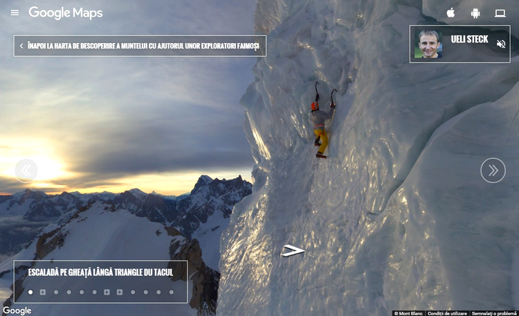 Google ne invită să escaladăm cel mai înalt munte din Europa, cu ajutorul Street View