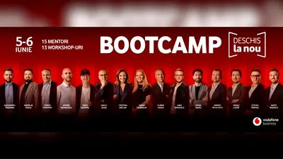 Vodafone Business lansează o nouă ediție a Bootcamp-ului Deschis la Nou: 2 zile de mentorat, 15 experți, 300 de antreprenori