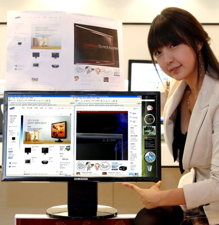 Samsung 2343BWX a fost creat pentru Sidebar-ul din Vista