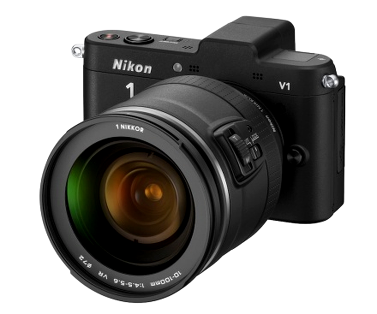 Nikon V1 cu obiectivul 10-110 mm