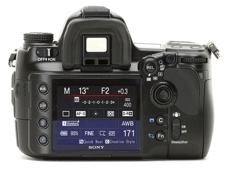 Sony Alpha A900 are un LCD de 3