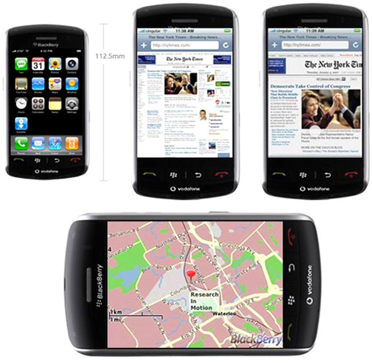 BlackBerry Storm iPhone