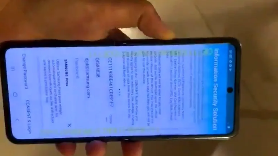 Samsung Galaxy Z Flip apare într-un clip video. Este un telefon pliabil cu ecran foarte înalt