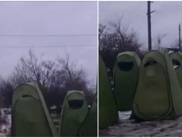 Video: Cortul toaletă, testat de ruși în Ucraina ca protecție personală. Dispozitivul ar trebui să ferească purtătorul de drone