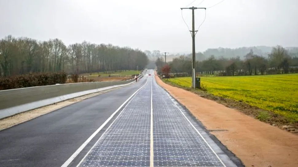 Un sat din Franţa a inaugurat prima şosea solară din lume