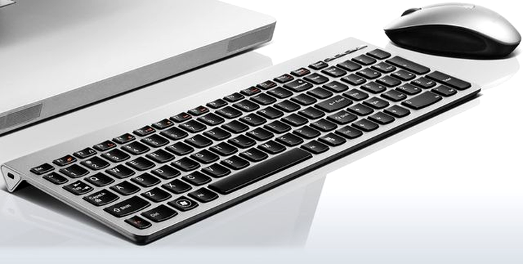 Tastatură compactă şi mouse laser wireless