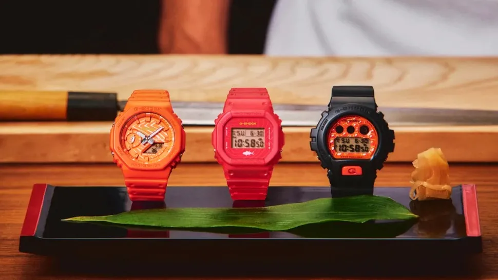 Casio lansează trei ceasuri G-Shock inspirate de sushi