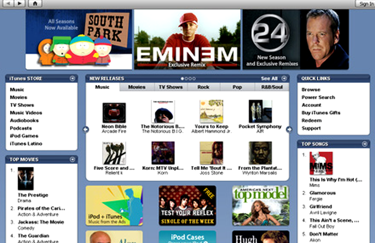 Magazinul online iTunes store
