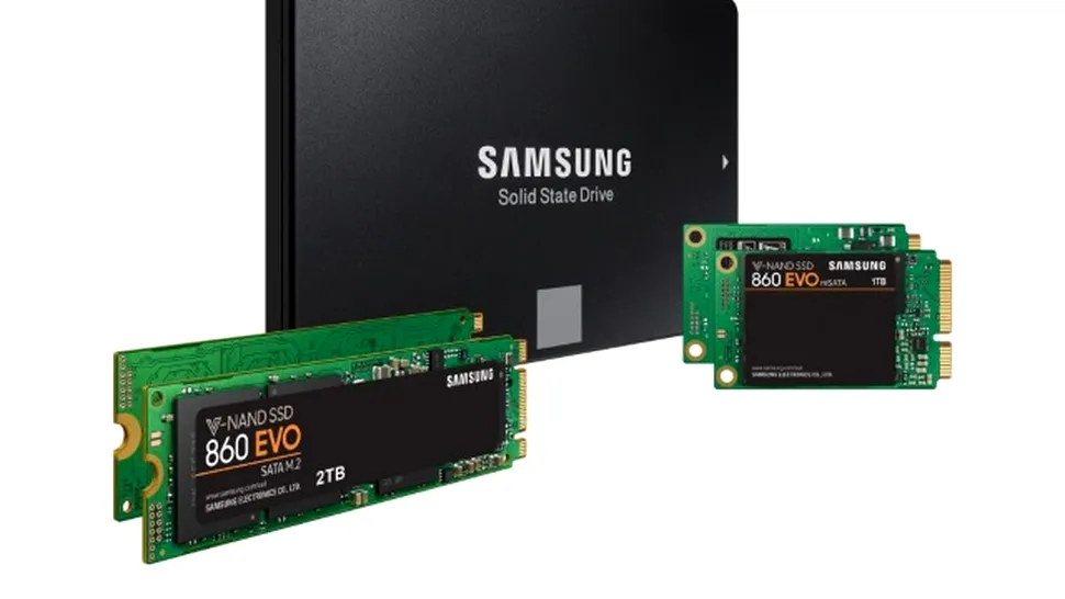 Samsung a lansat noua gamă de SSD-uri 860 PRO şi 860 EVO, cu tehnologie V-NAND
