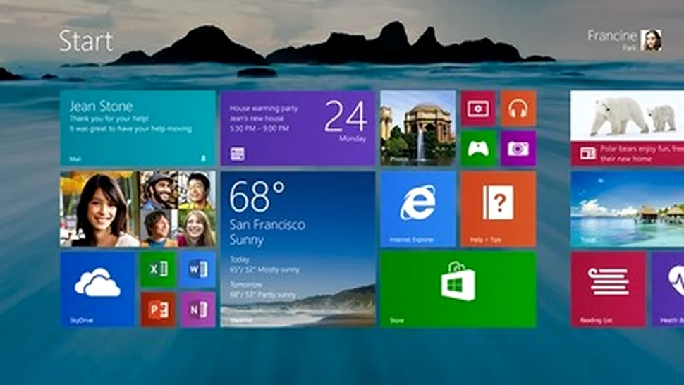 Windows 8.1 va fi disponibil la jumătatea lunii octombrie