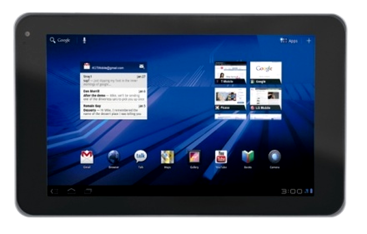 LG Optimus Pad - Android 3.0 pe 1280x768 de pixeli