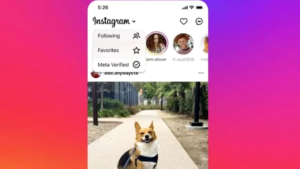 Instagram testează o nouă opțiune de feed pentru utilizatorii verificați