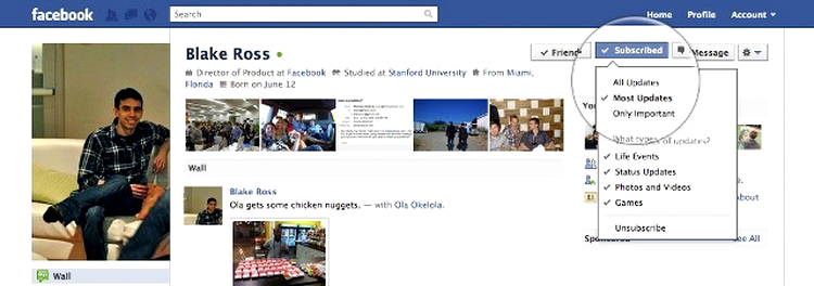 Facebook Subscribe