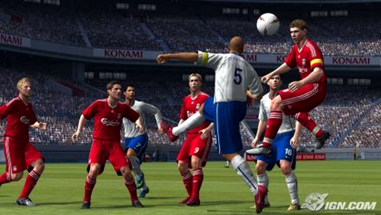 PES 2009, cu echipele din UEFA Champions League